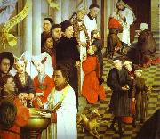 Rogier van der Weyden Sacraments Altarpiece painting